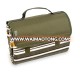 Outdoor Waterproof Picnic Blanket Tote,Spring Summer Stripe