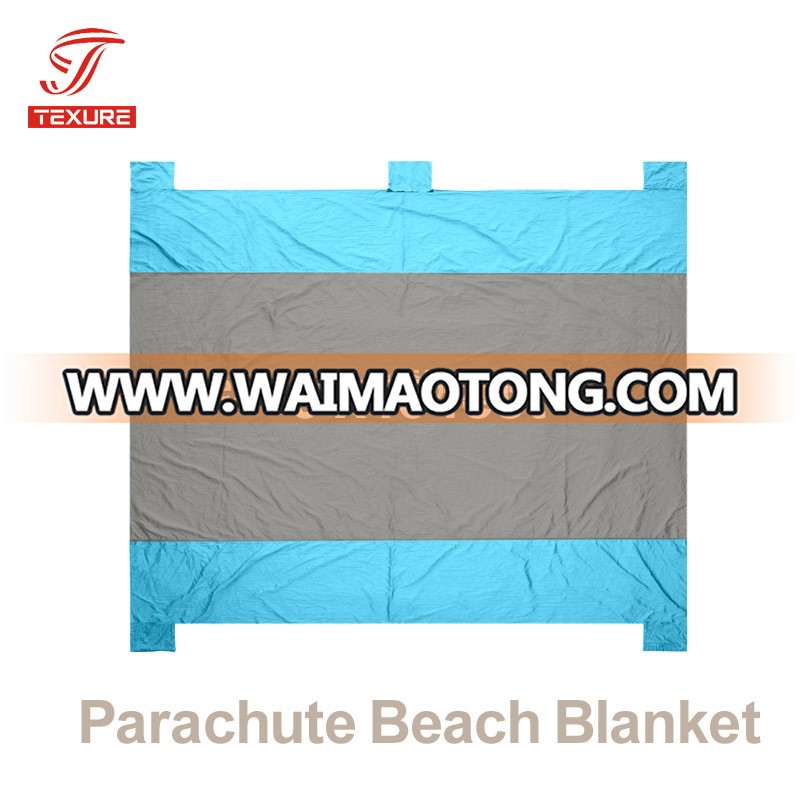 Large Oversize Parachute Ripstop Nylon Beach Blanket Mat 9x10ft